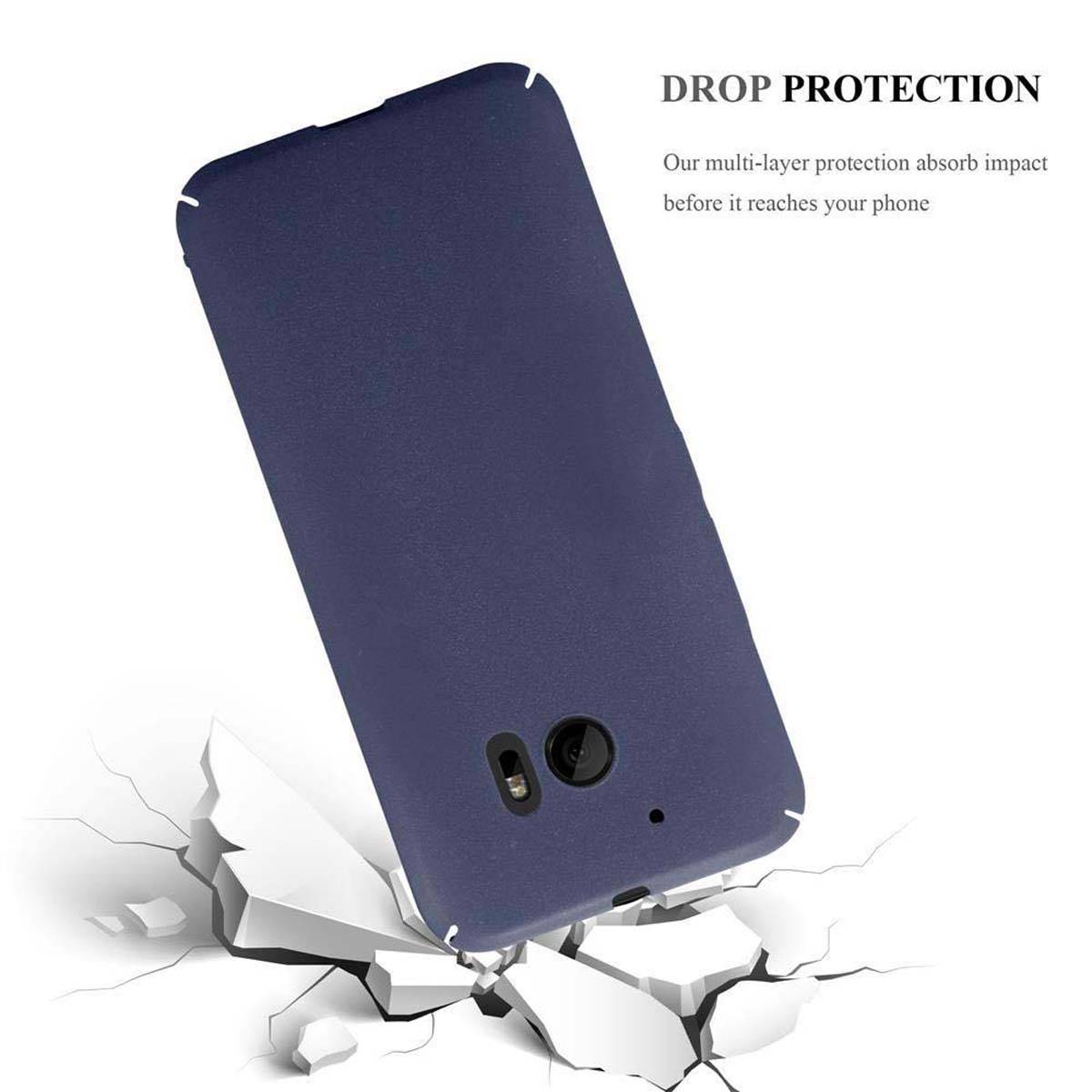 Cadorabo Schutzhülle für HTC ONE M10 Hülle in Blau Etui Hard Case Handyhülle Cover