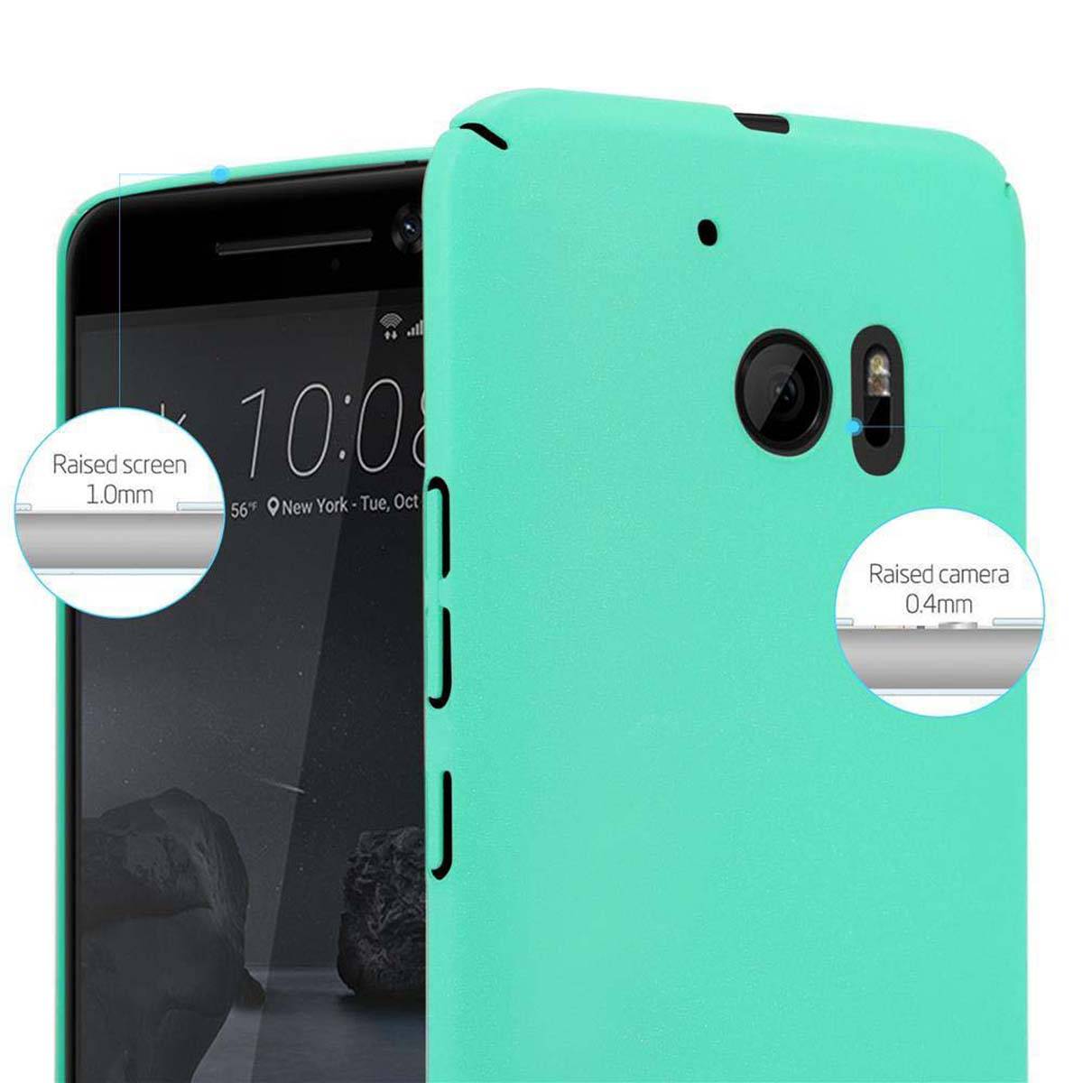 Cadorabo Schutzhülle für HTC ONE M10 Hülle in Grün Etui Hard Case Handyhülle Cover