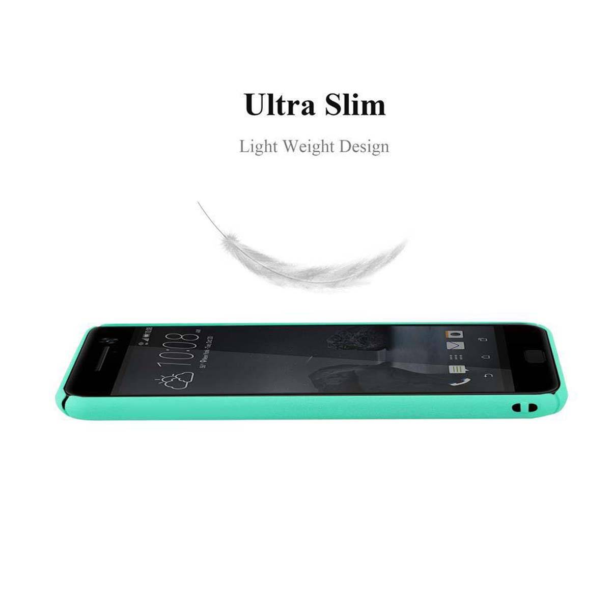 Cadorabo Schutzhülle für HTC ONE M10 Hülle in Grün Etui Hard Case Handyhülle Cover