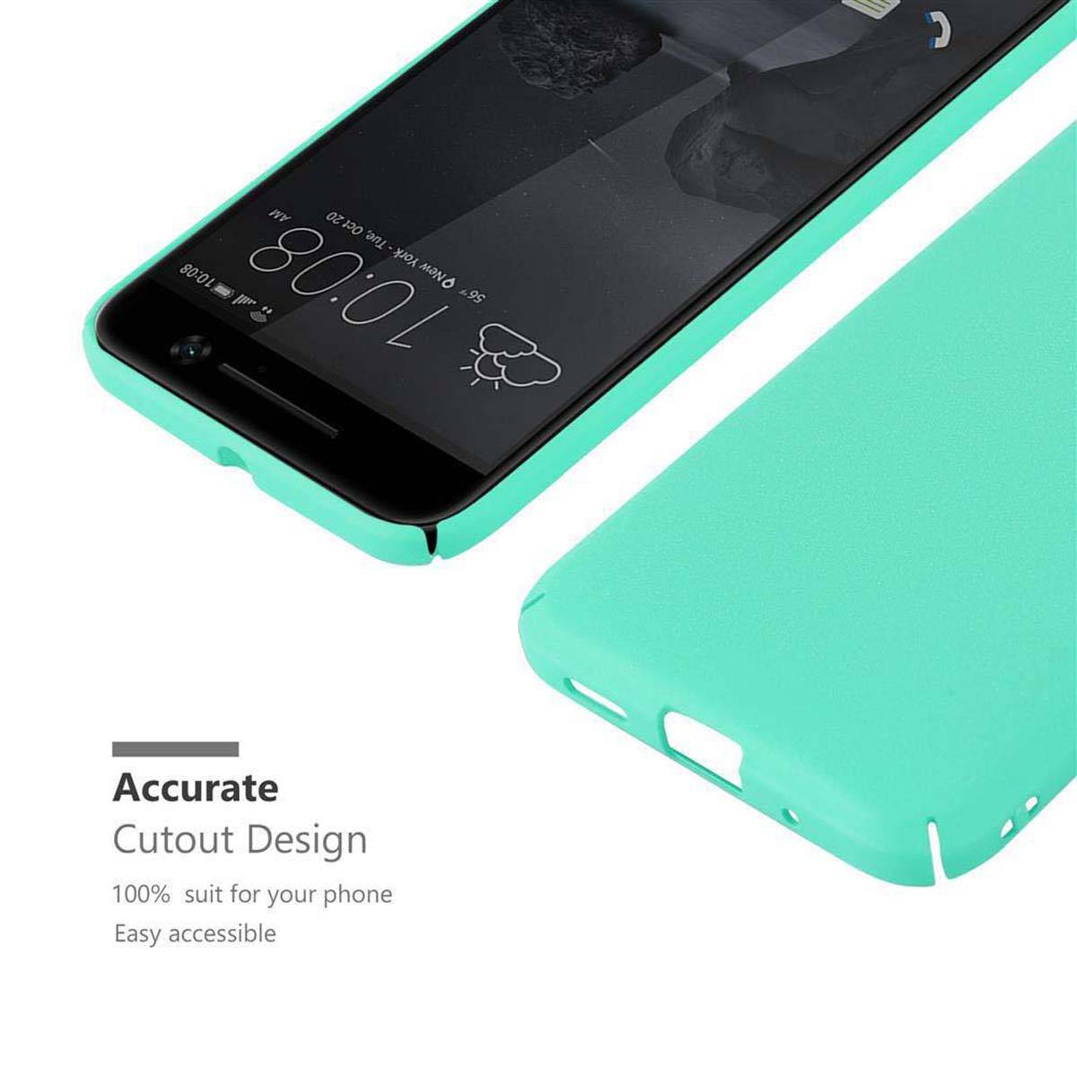 Cadorabo Schutzhülle für HTC ONE M10 Hülle in Grün Etui Hard Case Handyhülle Cover