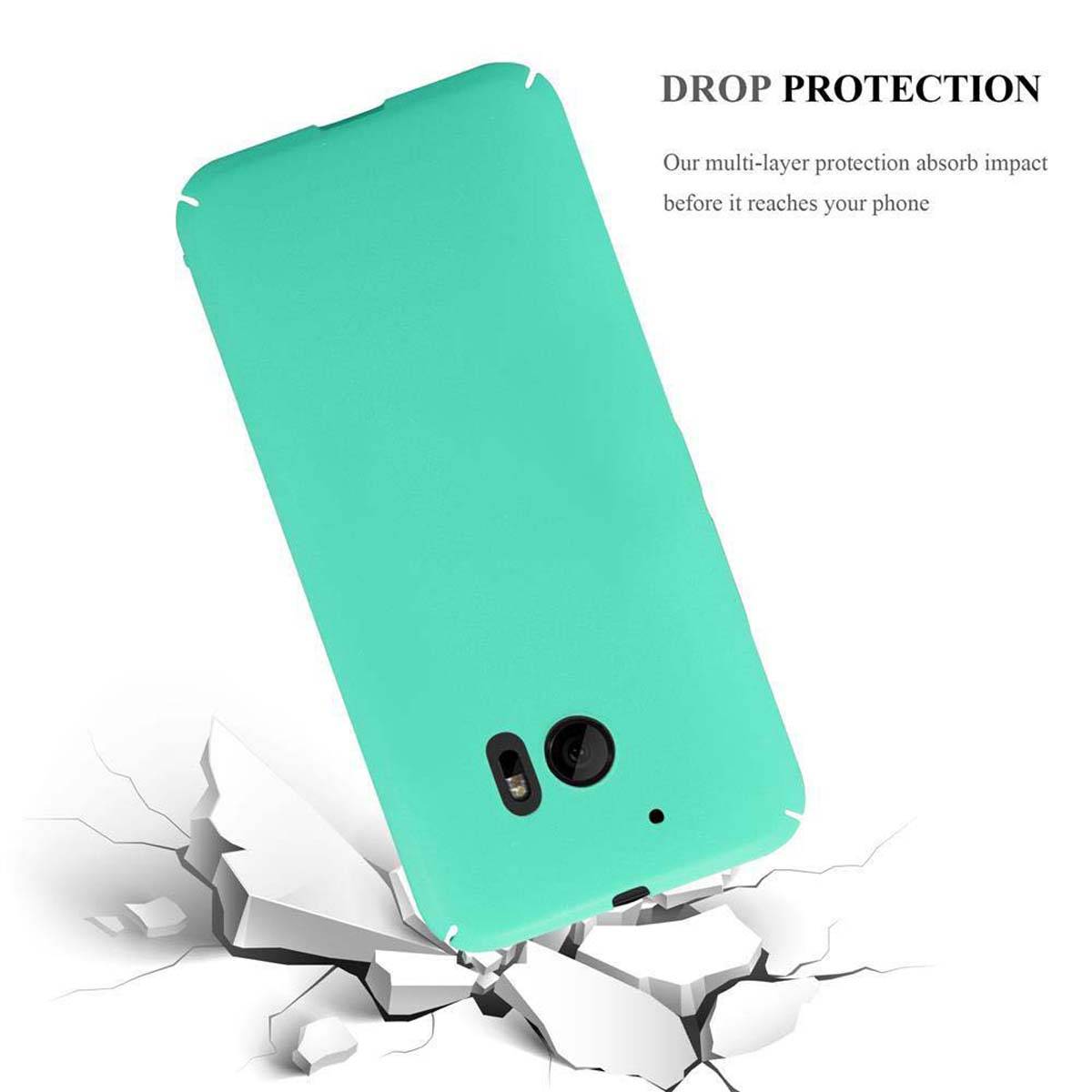 Cadorabo Schutzhülle für HTC ONE M10 Hülle in Grün Etui Hard Case Handyhülle Cover