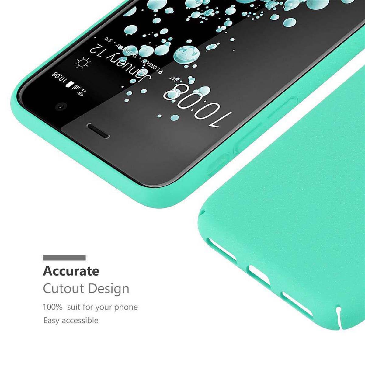 Cadorabo Schutzhülle für HTC U PLAY Hülle in Grün Etui Hard Case Handyhülle Cover