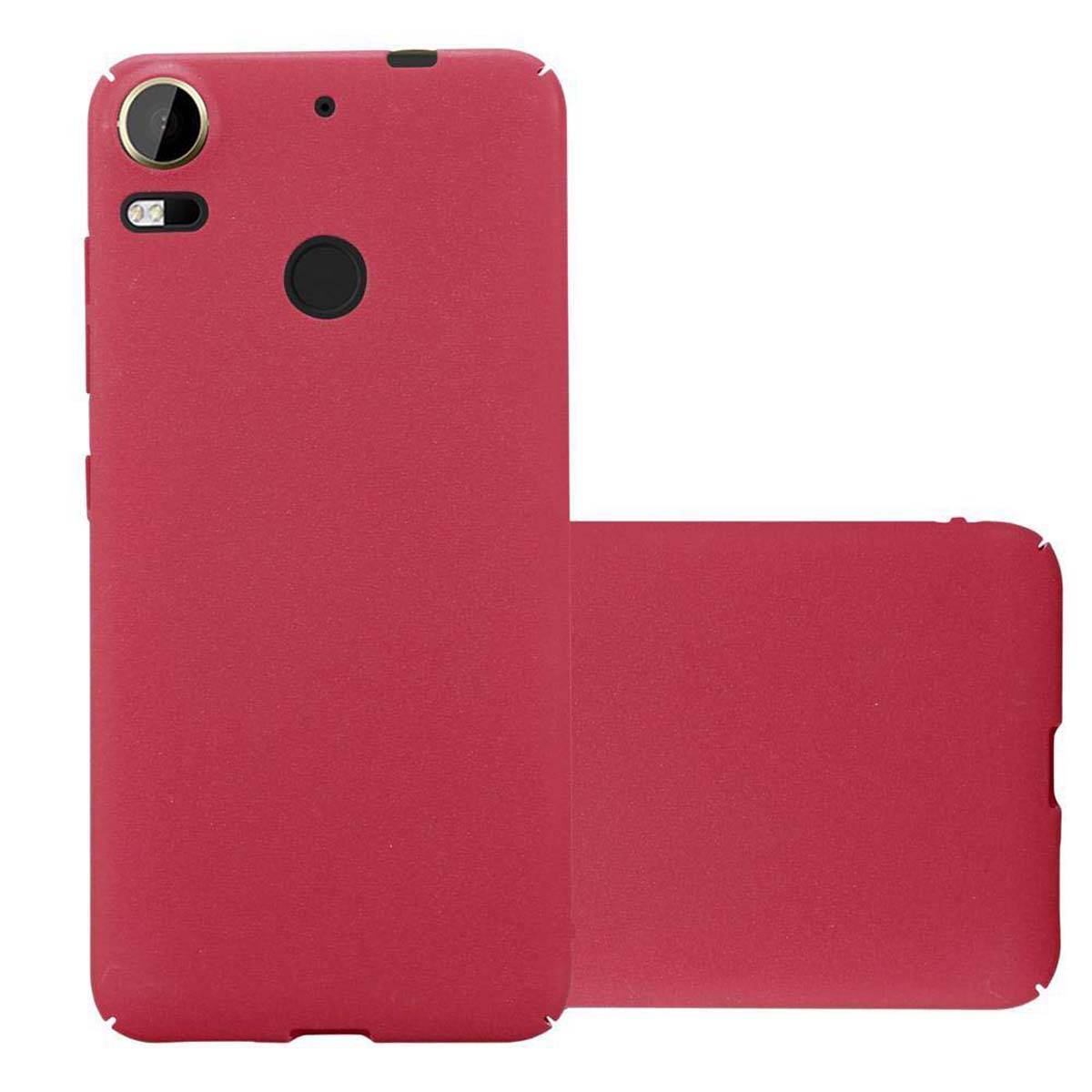 Cadorabo Schutzhülle für HTC Desire 10 PRO Hülle in Rot Etui Hard Case Handyhülle Cover