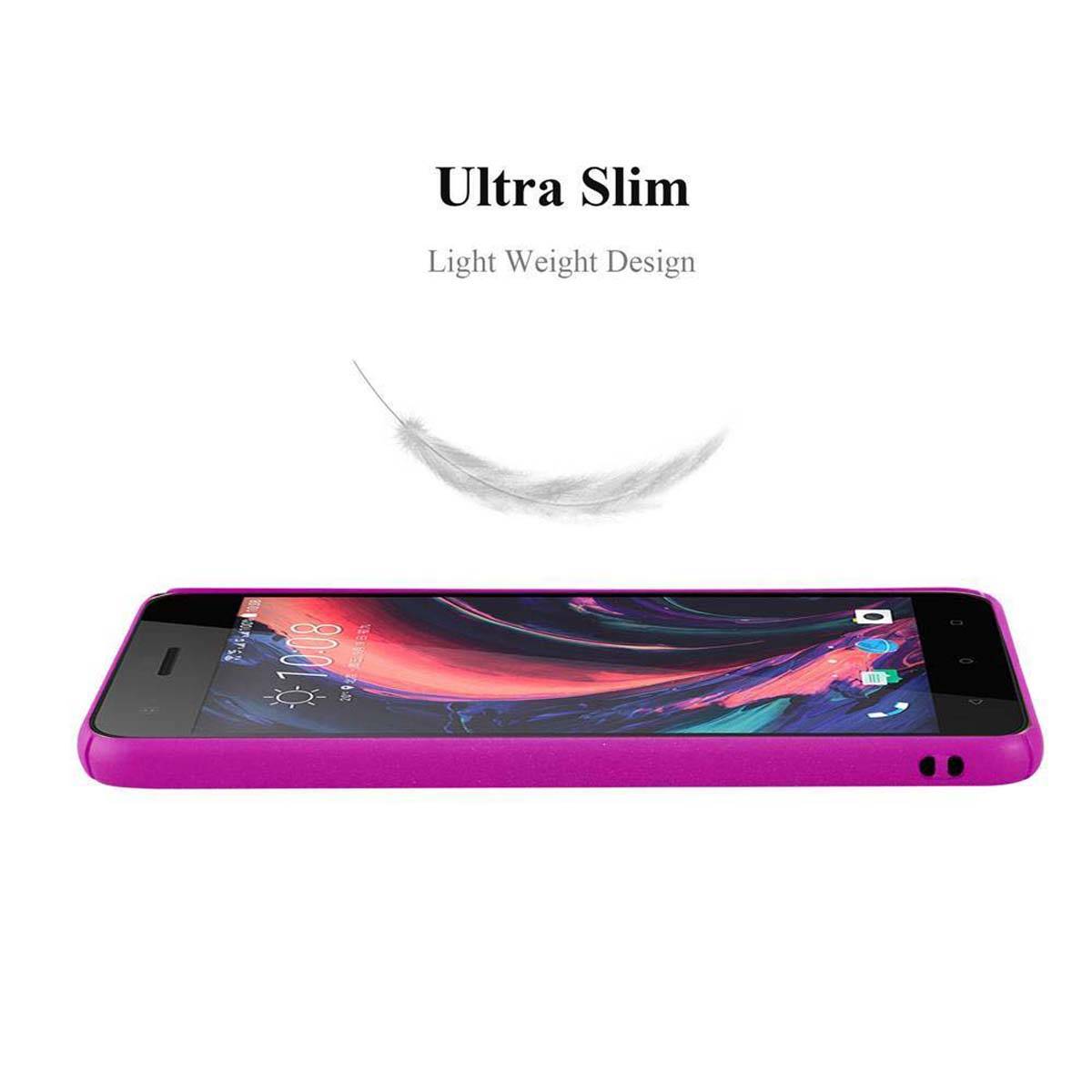 Cadorabo Schutzhülle für HTC Desire 10 PRO Hülle in Pink Etui Hard Case Handyhülle Cover