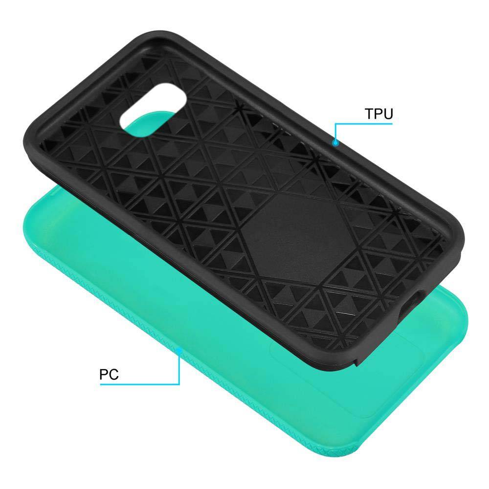 Cadorabo Schutzhülle für Samsung Galaxy A3 2017 Hülle in Türkis Outdoor Etui Hybrid Handyhülle extra Grip Anti Rutsch