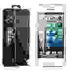 Cadorabo Panzer Folie für Apple iPhone 5 / 5S / SE - Schutzfolie in KRISTALL KLAR - Gehärtetes (Tempered) Display-Schutzglas in 9H Härte mit 3D Tou