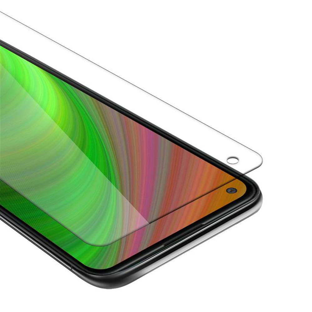 Cadorabo Panzer Folie für Samsung Galaxy A11 Schutzfolie in Weiß Gehärtetes Tempered Display-Schutzglas