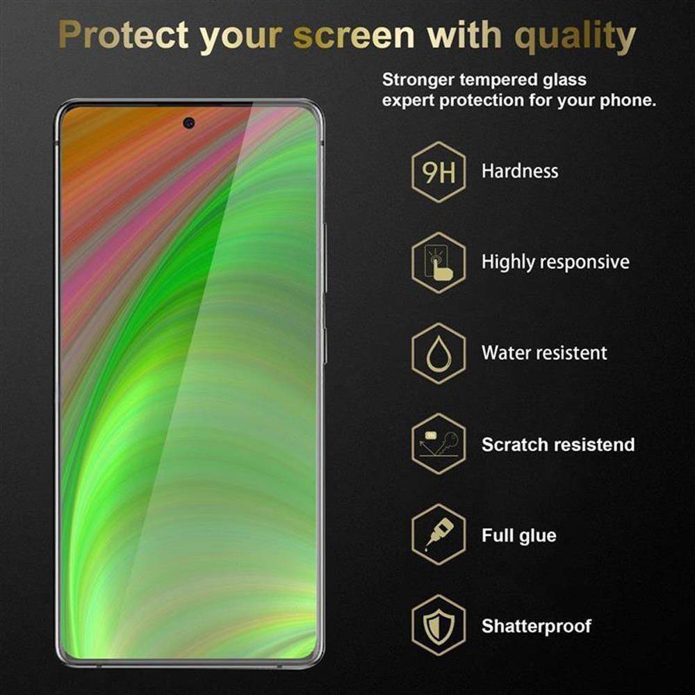 Cadorabo Panzer Folie für Samsung Galaxy A91 Schutzfolie in Transparent Gehärtetes Tempered Display-Schutzglas