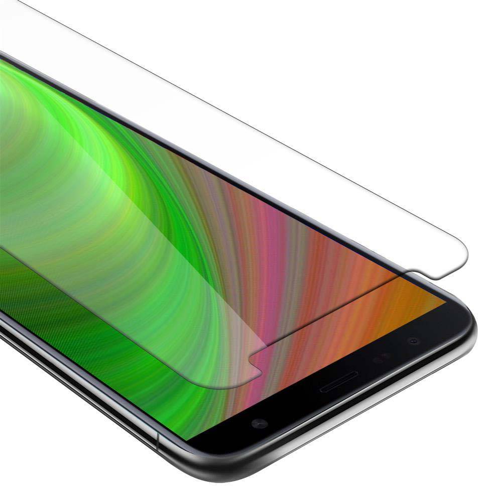Cadorabo Panzer Folie für Samsung Galaxy J4 PLUS Schutzfolie in Transparent Gehärtetes Tempered Display-Schutzglas