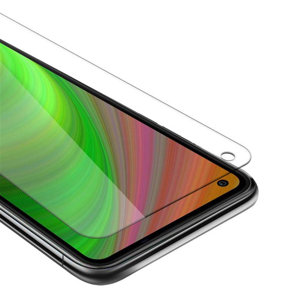 Cadorabo Panzer Folie für LG K51s Schutzfolie in Weiß Gehärtetes Tempered Display-Schutzglas