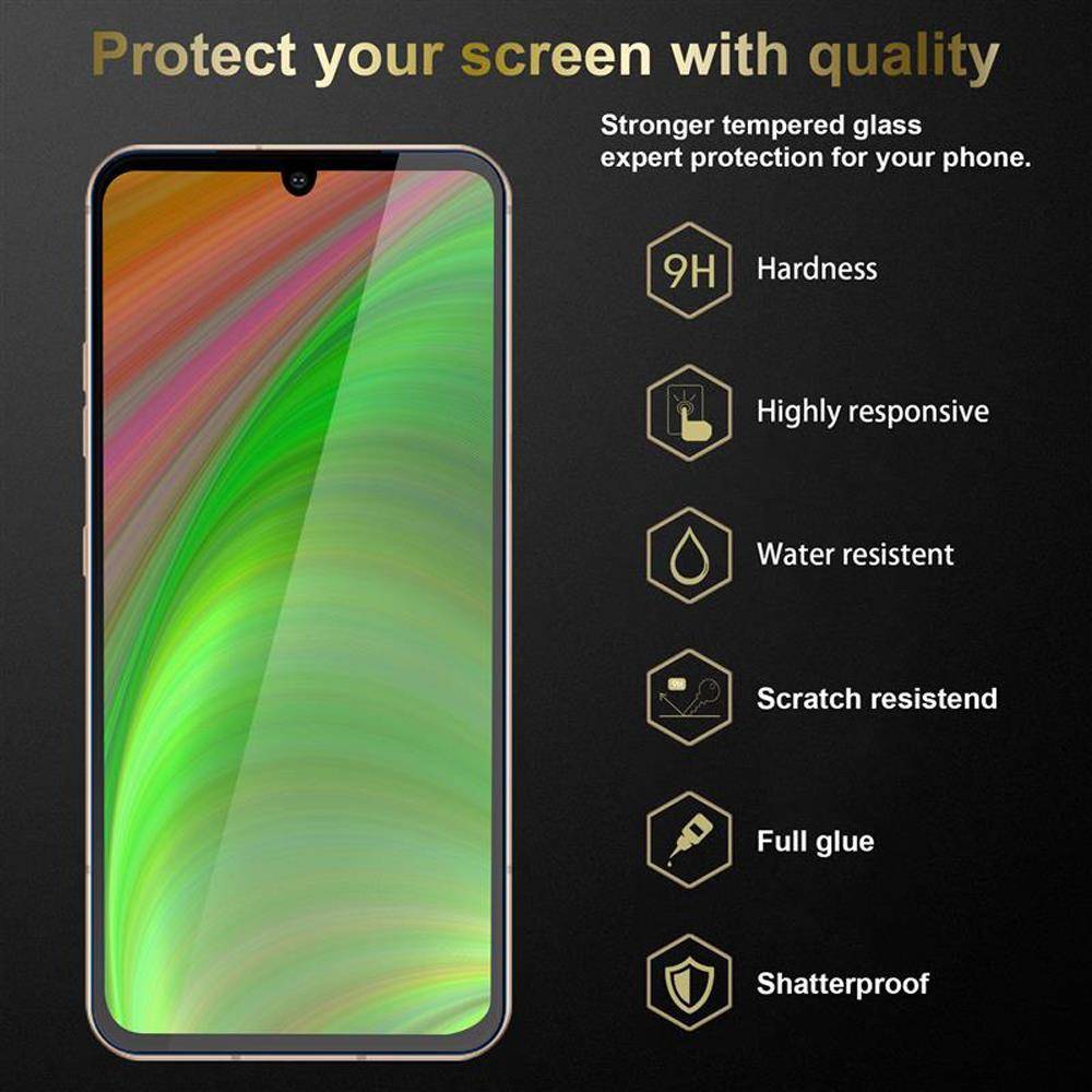 Cadorabo Panzer Folie für LG V60 thinq Schutzfolie in Weiß Gehärtetes Tempered Display-Schutzglas