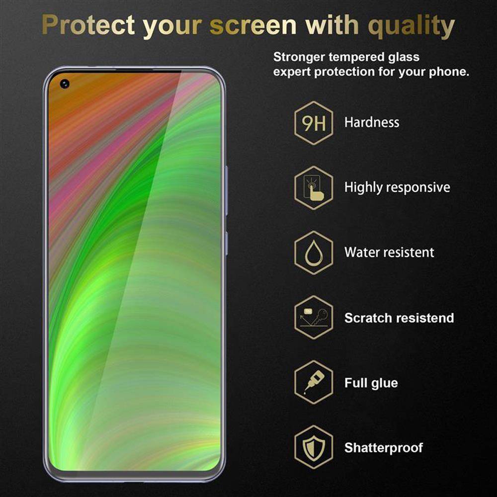 Cadorabo Panzer Folie für Huawei Nova 7 Se Schutzfolie in Weiß Gehärtetes Tempered Display-Schutzglas