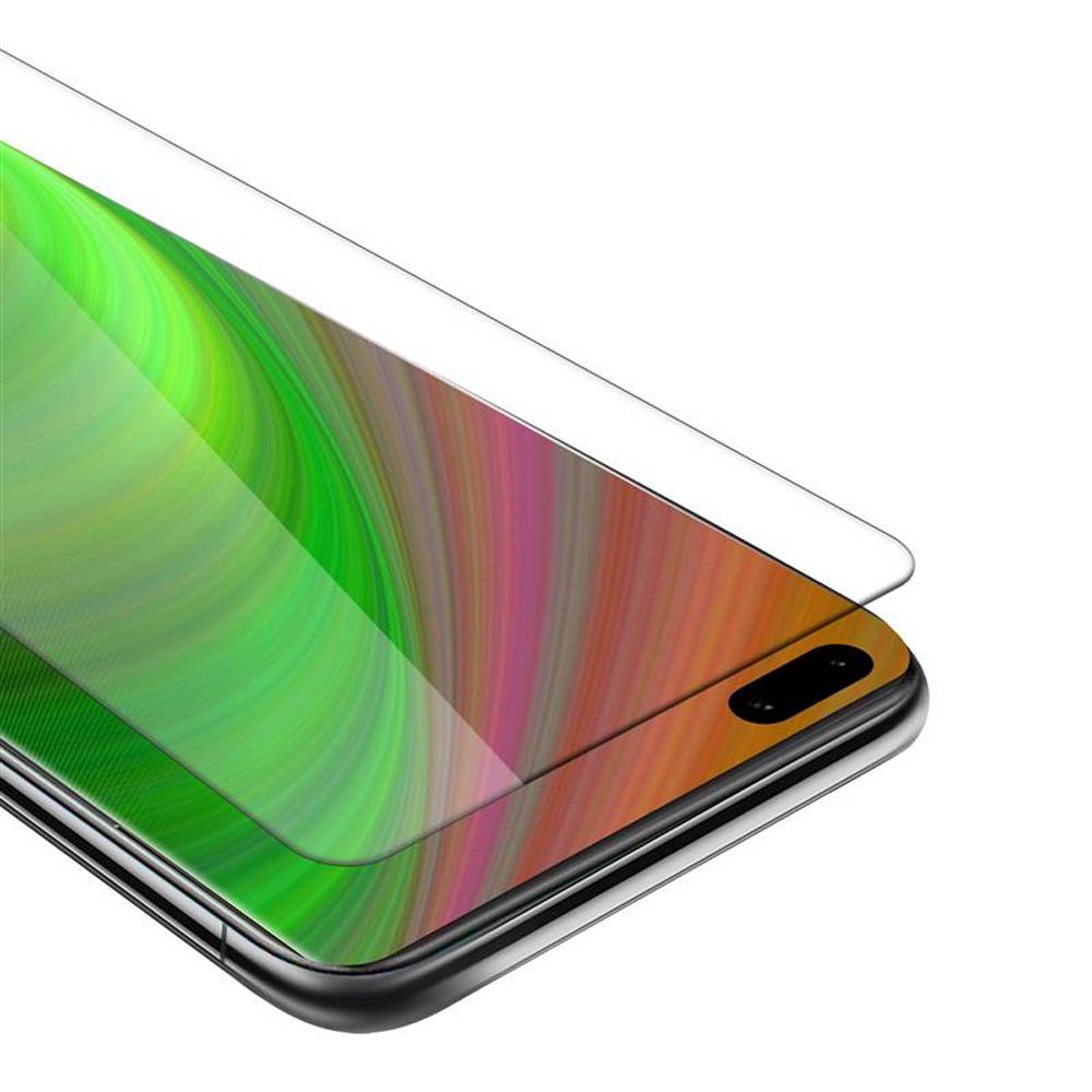 Cadorabo Panzer Folie für Huawei P40 pro + Schutzfolie in Weiß Gehärtetes Tempered Display-Schutzglas