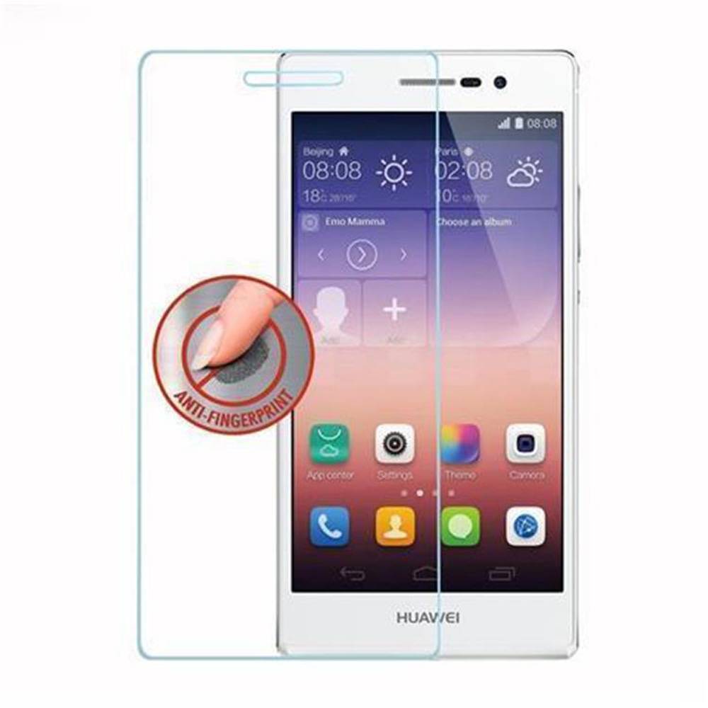 Cadorabo Panzer Folie für Huawei P7 Schutzfolie in Transparent Gehärtetes Tempered Display-Schutzglas