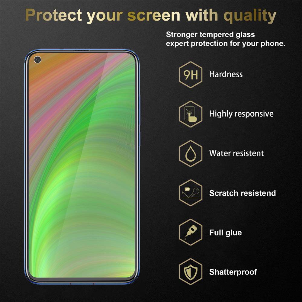Cadorabo Panzer Folie für Honor View 20 Schutzfolie in Transparent Gehärtetes Tempered Display-Schutzglas