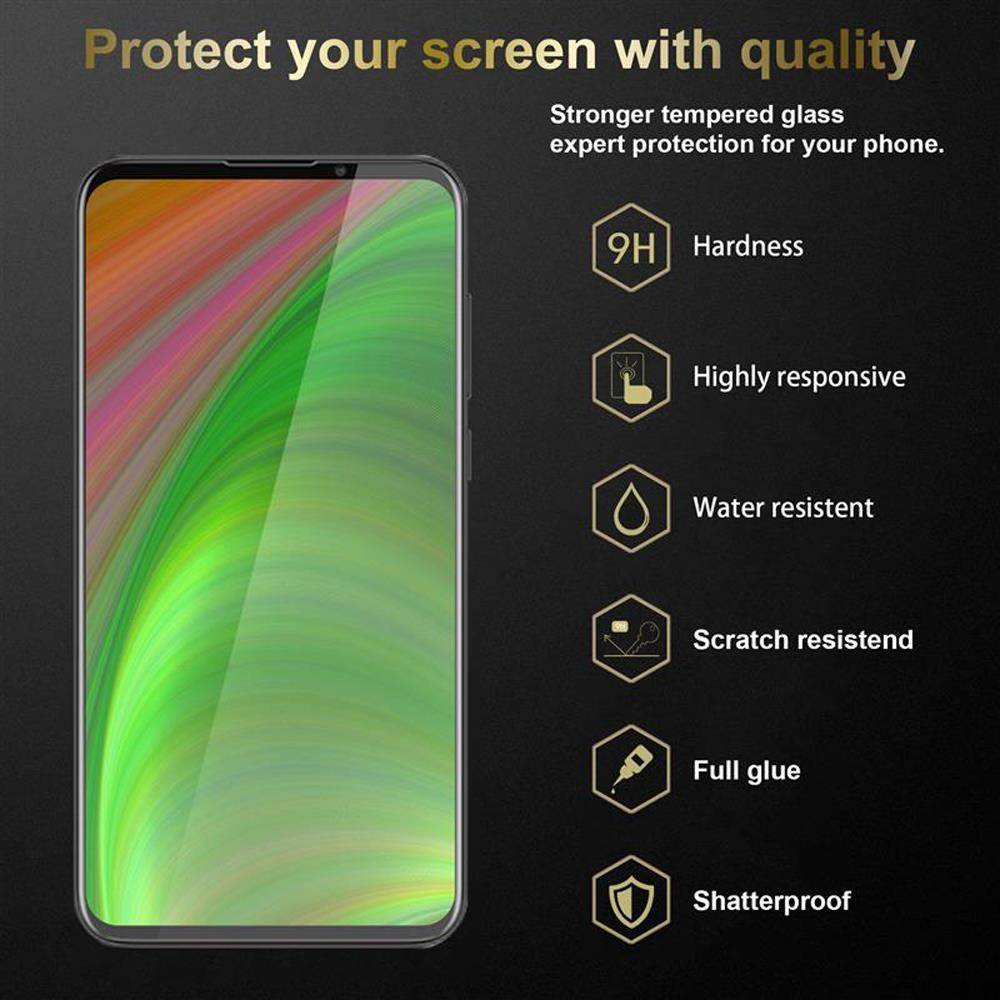 Cadorabo Panzer Folie für MEIZU 16XS Schutzfolie in Transparent Gehärtetes Tempered Display-Schutzglas