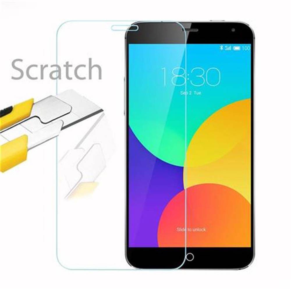 Cadorabo Panzer Folie für MEIZU MX 4 Schutzfolie in Transparent Gehärtetes Tempered Display-Schutzglas