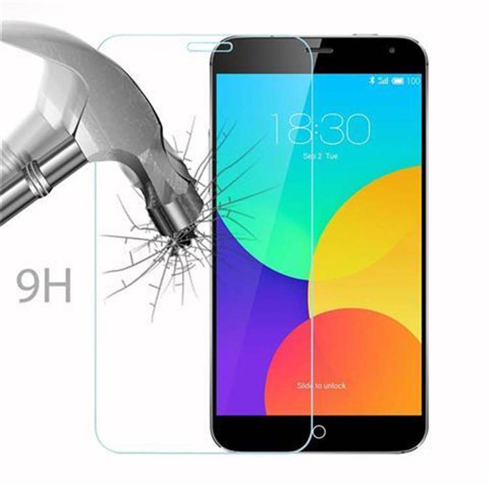 Cadorabo Panzer Folie für MEIZU MX 4 Schutzfolie in Transparent Gehärtetes Tempered Display-Schutzglas