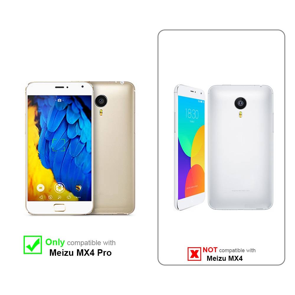 Cadorabo Panzer Folie für MEIZU MX 4 PRO Schutzfolie in Transparent Gehärtetes Tempered Display-Schutzglas