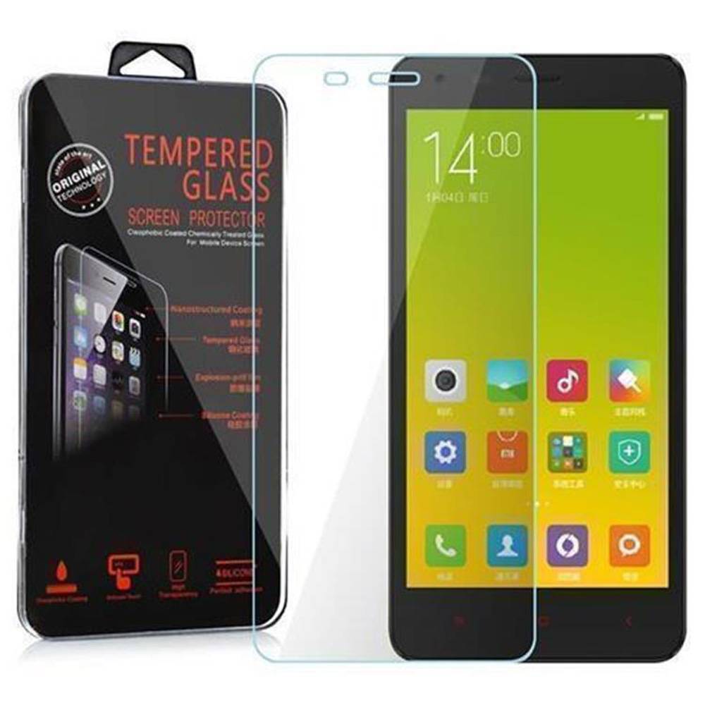 Cadorabo Panzer Folie für Xiaomi RedMi 2A Schutzfolie in Transparent Gehärtetes Tempered Display-Schutzglas