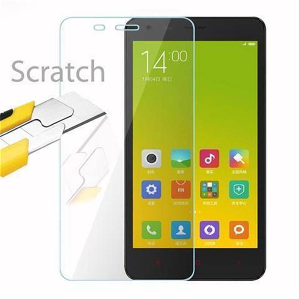 Cadorabo Panzer Folie für Xiaomi RedMi 2A Schutzfolie in Transparent Gehärtetes Tempered Display-Schutzglas