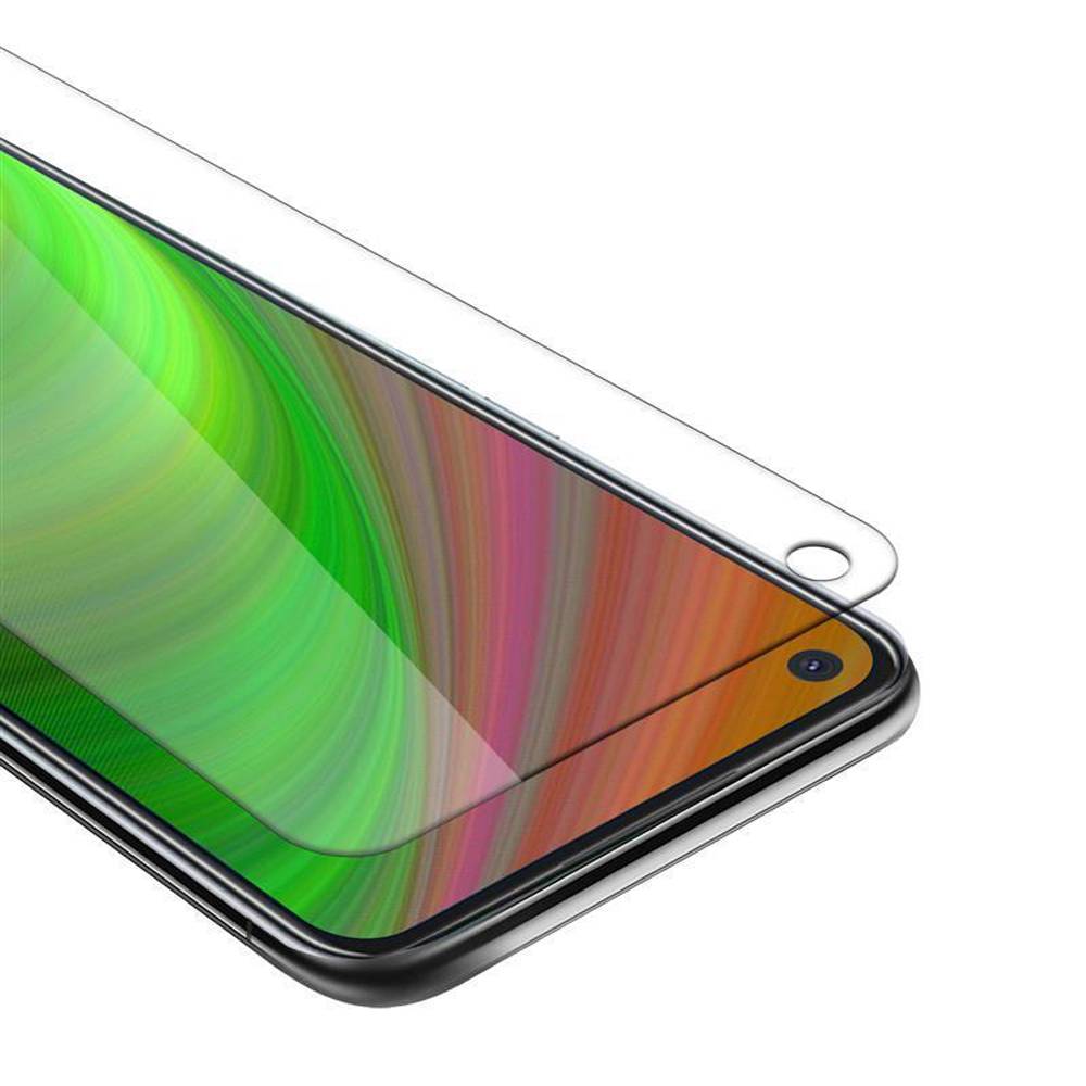 Cadorabo Panzer Folie für Oppo A92 Schutzfolie in Weiß Gehärtetes Tempered Display-Schutzglas