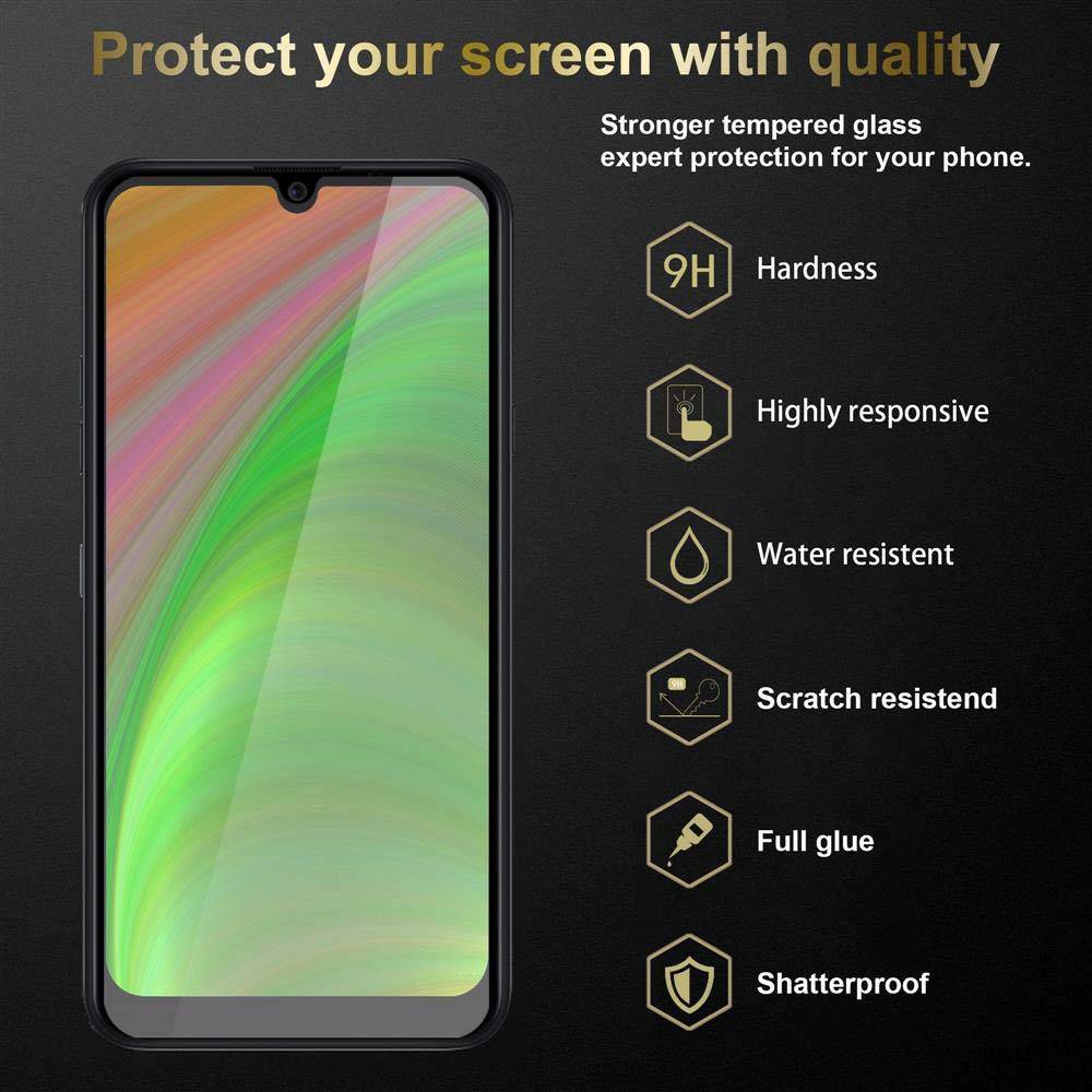 Cadorabo Panzer Folie für LG K40s Schutzfolie in Transparent Gehärtetes Tempered Display-Schutzglas