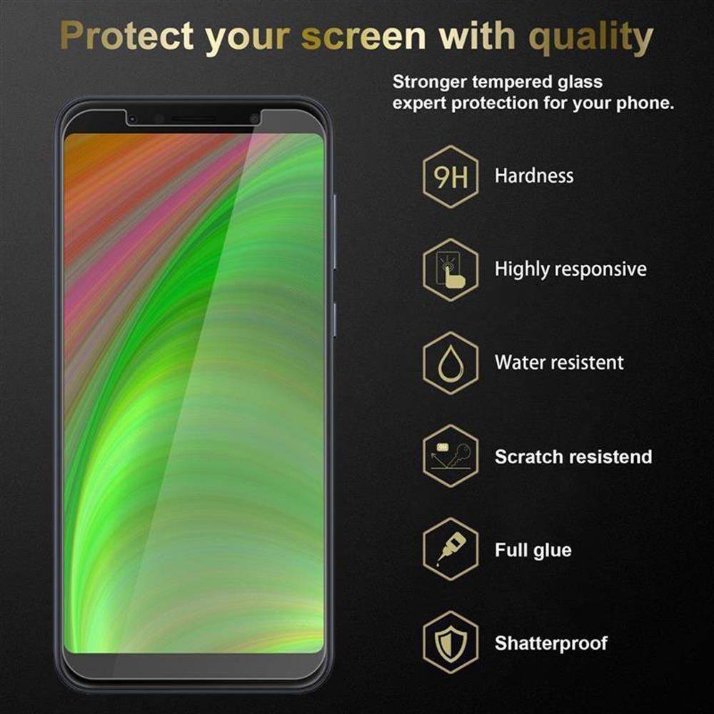 Cadorabo 3x Panzer Folie für Asus ZenFone MAX PRO M1 Schutzfolie in Transparent Folie Tempered Display-Schutzglas