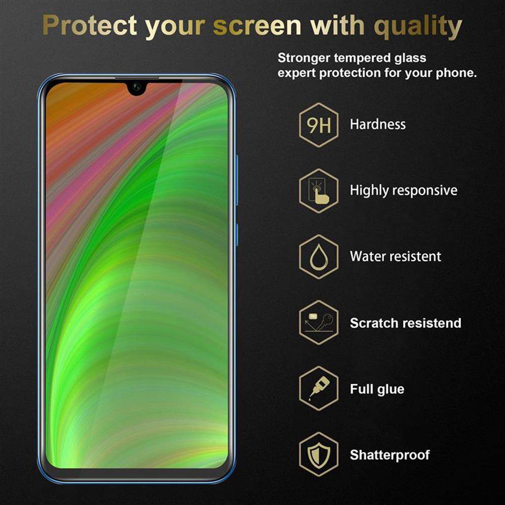 Cadorabo 3x Panzer Folie für Honor 20e Schutzfolie in Weiß Folie Tempered Display-Schutzglas