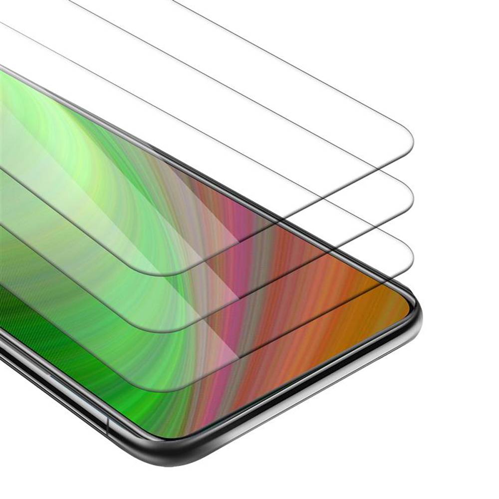 Cadorabo 3x Panzer Folie für Honor 9X lite Schutzfolie in Weiß Folie Tempered Display-Schutzglas