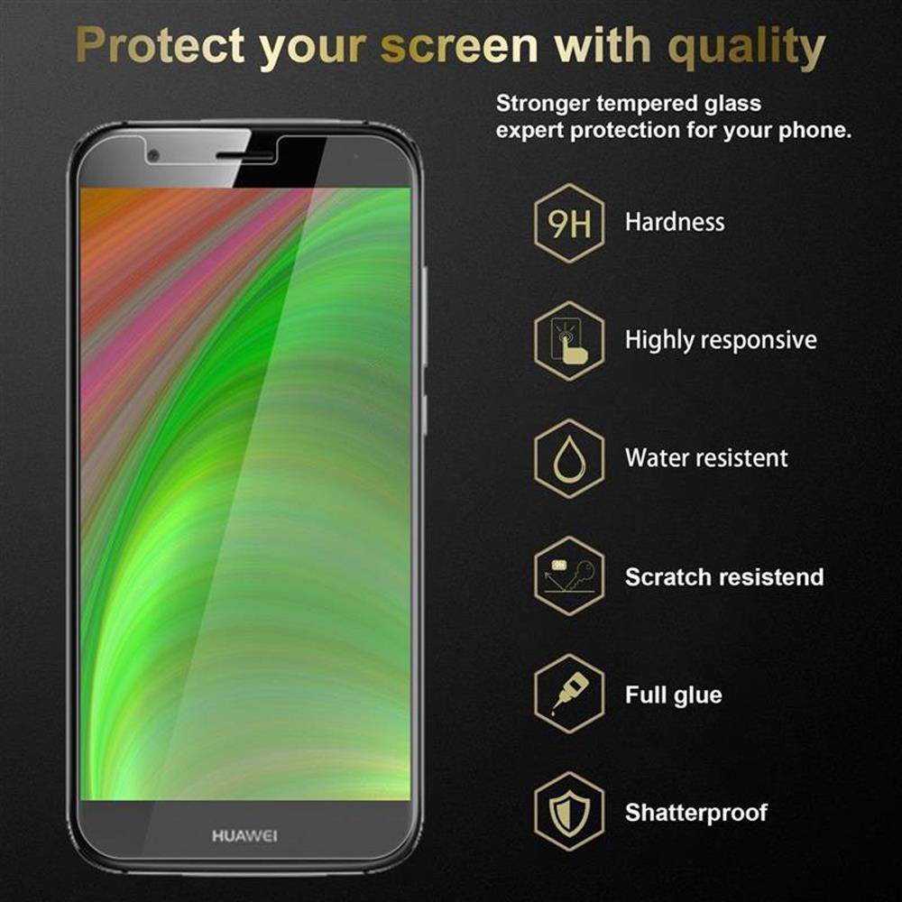 Cadorabo 3x Panzer Folie für Huawei G7 PLUS Schutzfolie in Transparent Folie Tempered Display-Schutzglas