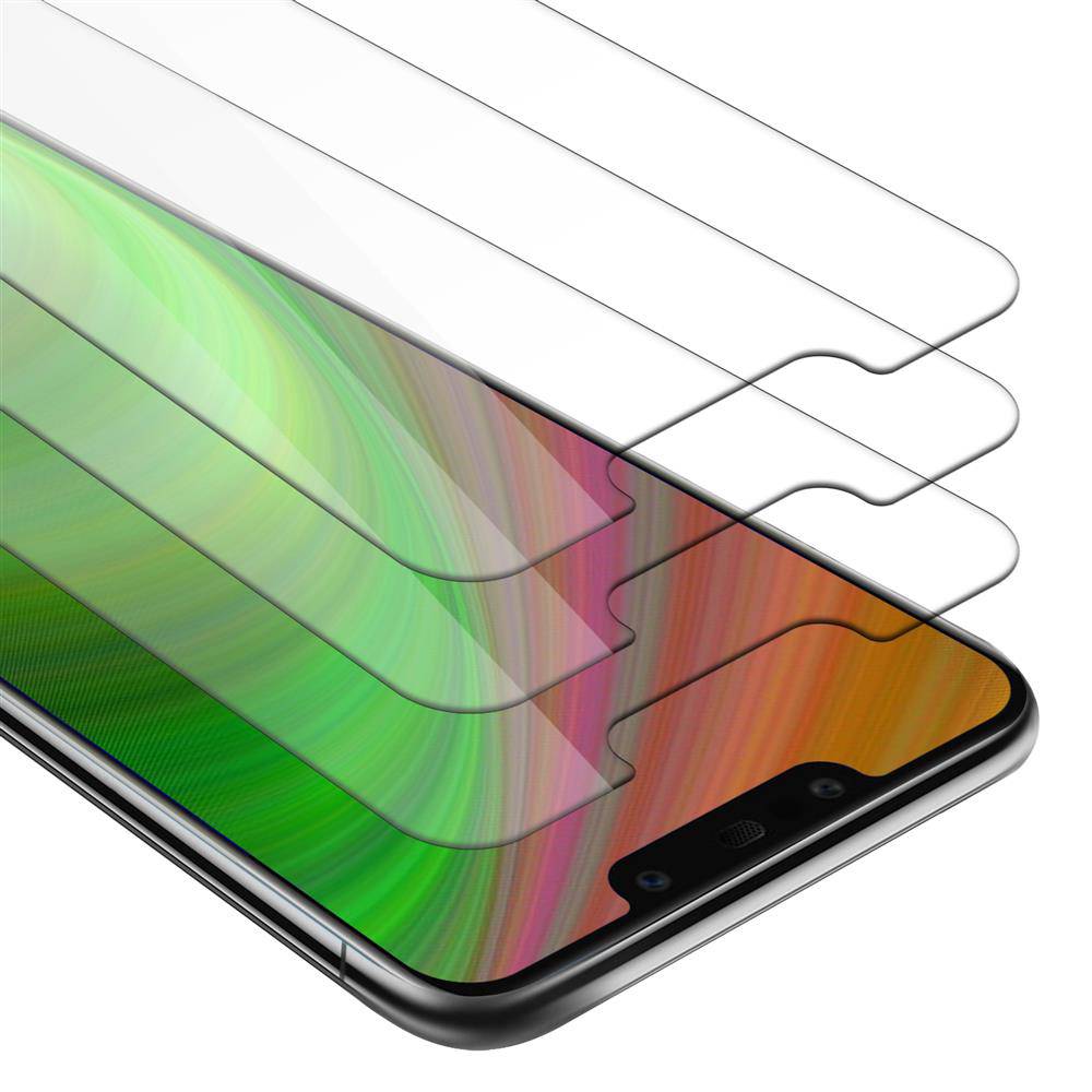 Cadorabo 3x Panzer Folie für Huawei MATE 20 LITE Schutzfolie in Transparent Folie Tempered Display-Schutzglas
