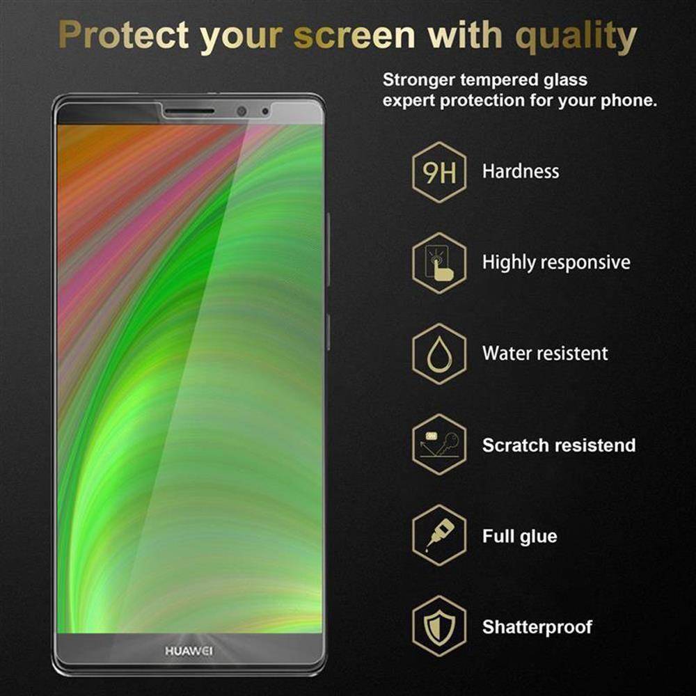 Cadorabo 3x Panzer Folie für Huawei MATE 8 Schutzfolie in Transparent Folie Tempered Display-Schutzglas