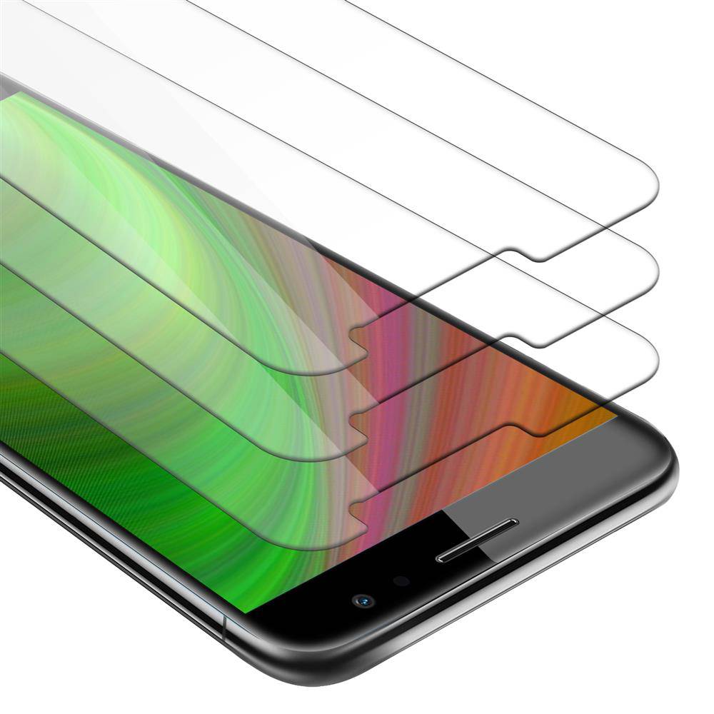 Cadorabo 3x Panzer Folie für Huawei NOVA PLUS Schutzfolie in Transparent Folie Tempered Display-Schutzglas