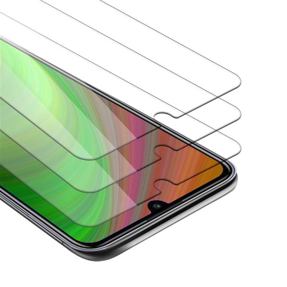 Cadorabo 3x Panzer Folie für Huawei P smart 2020 Schutzfolie in Weiß Folie Tempered Display-Schutzglas