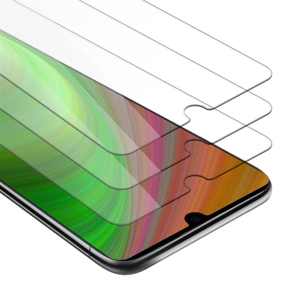 Cadorabo 3x Panzer Folie für Huawei P30 Schutzfolie in Transparent Folie Tempered Display-Schutzglas