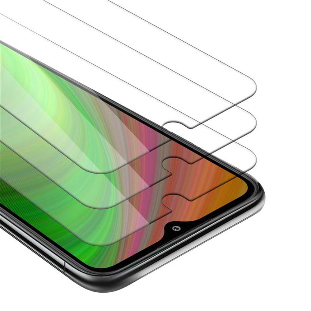 Cadorabo 3x Panzer Folie für LG K41s Schutzfolie in Weiß Folie Tempered Display-Schutzglas