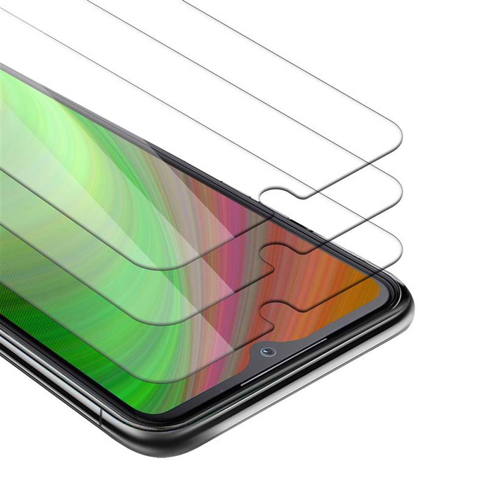 Cadorabo 3x Panzer Folie für LG KQ51 Schutzfolie in Weiß Folie Tempered Display-Schutzglas