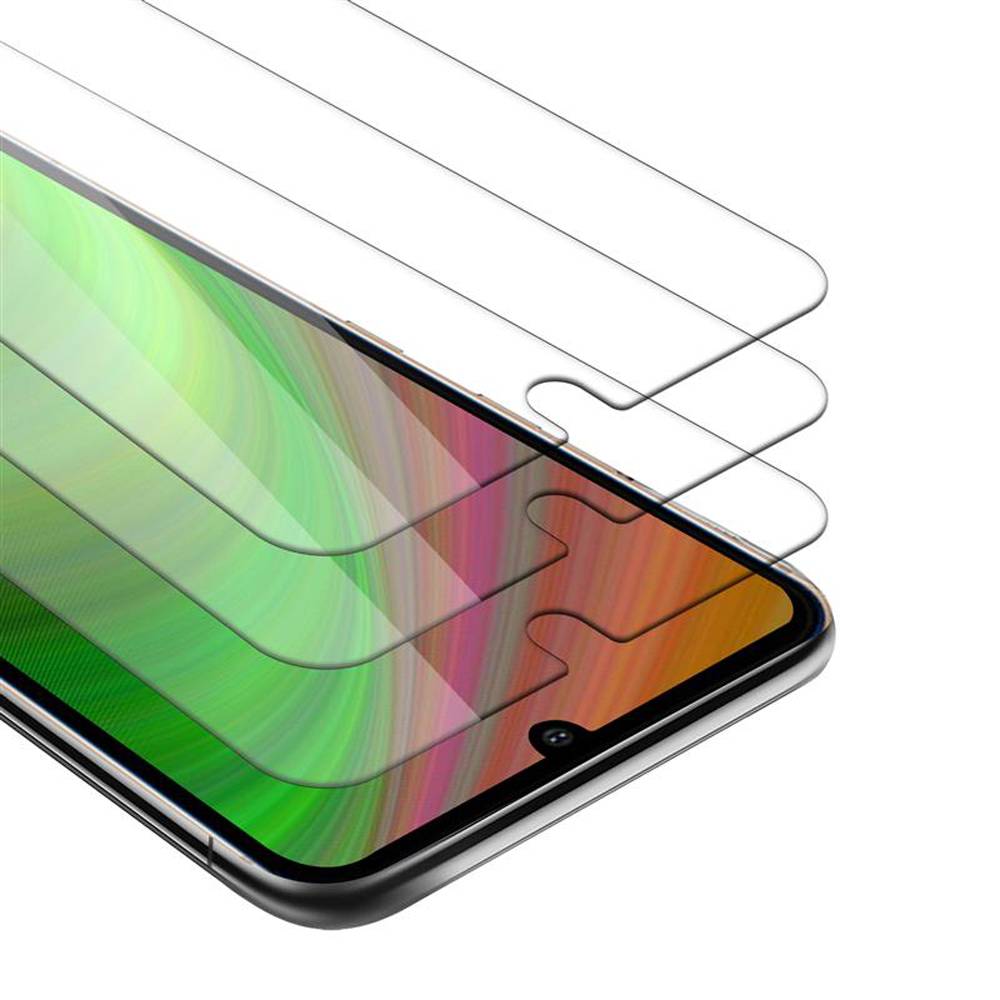 Cadorabo 3x Panzer Folie für LG V60 thinq Schutzfolie in Weiß Folie Tempered Display-Schutzglas