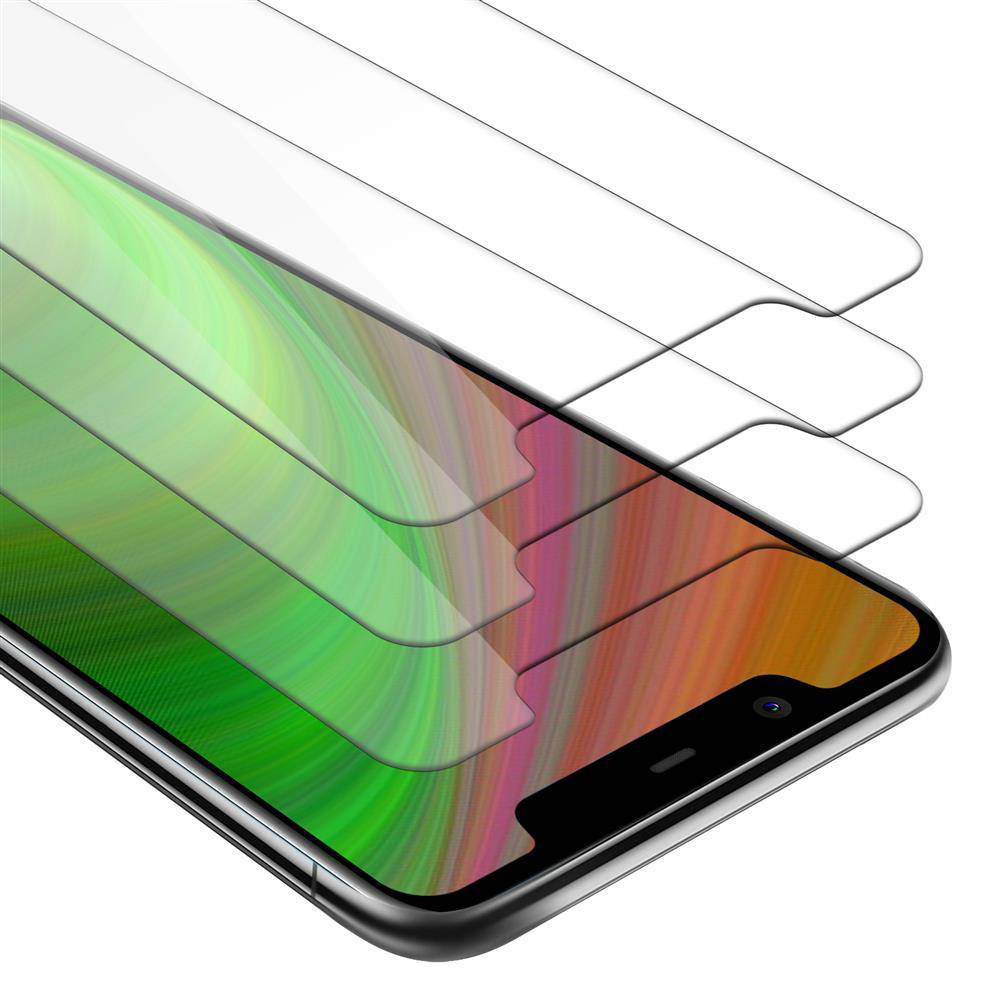 Cadorabo 3x Panzer Folie für Nokia 5.1 PLUS / X5 Schutzfolie in Transparent Folie Tempered Display-Schutzglas