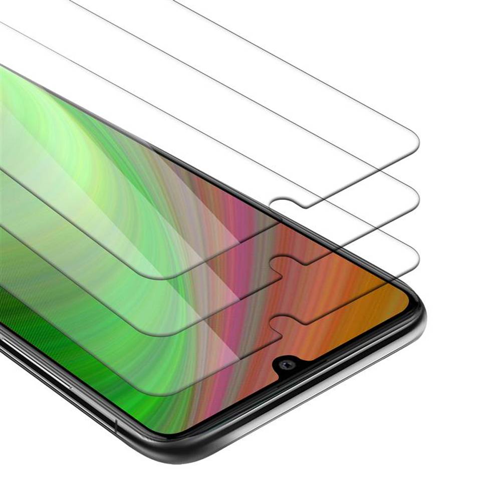 Cadorabo 3x Panzer Folie für Samsung Galaxy A41 Schutzfolie in Weiß Folie Tempered Display-Schutzglas