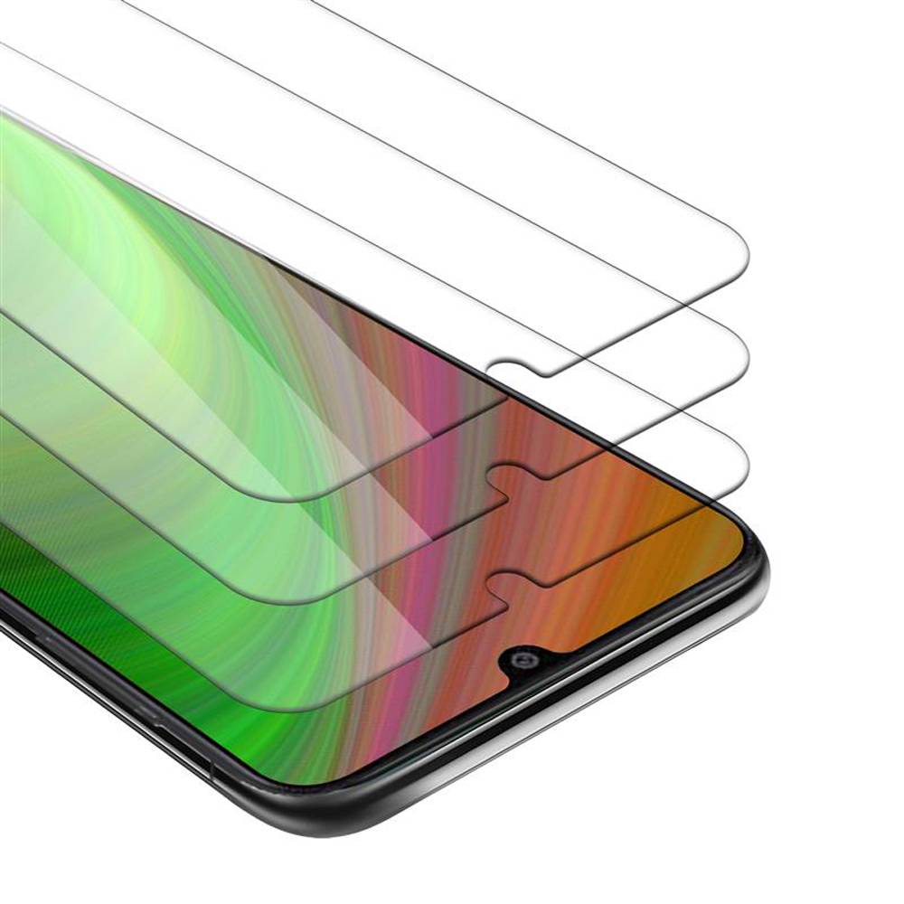 Cadorabo 3x Panzer Folie für Samsung Galaxy M31 Schutzfolie in Weiß Folie Tempered Display-Schutzglas