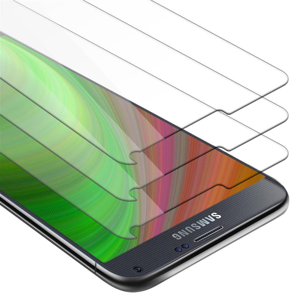Cadorabo 3x Panzer Folie für Samsung Galaxy NOTE 4 Schutzfolie in Transparent Folie Tempered Display-Schutzglas
