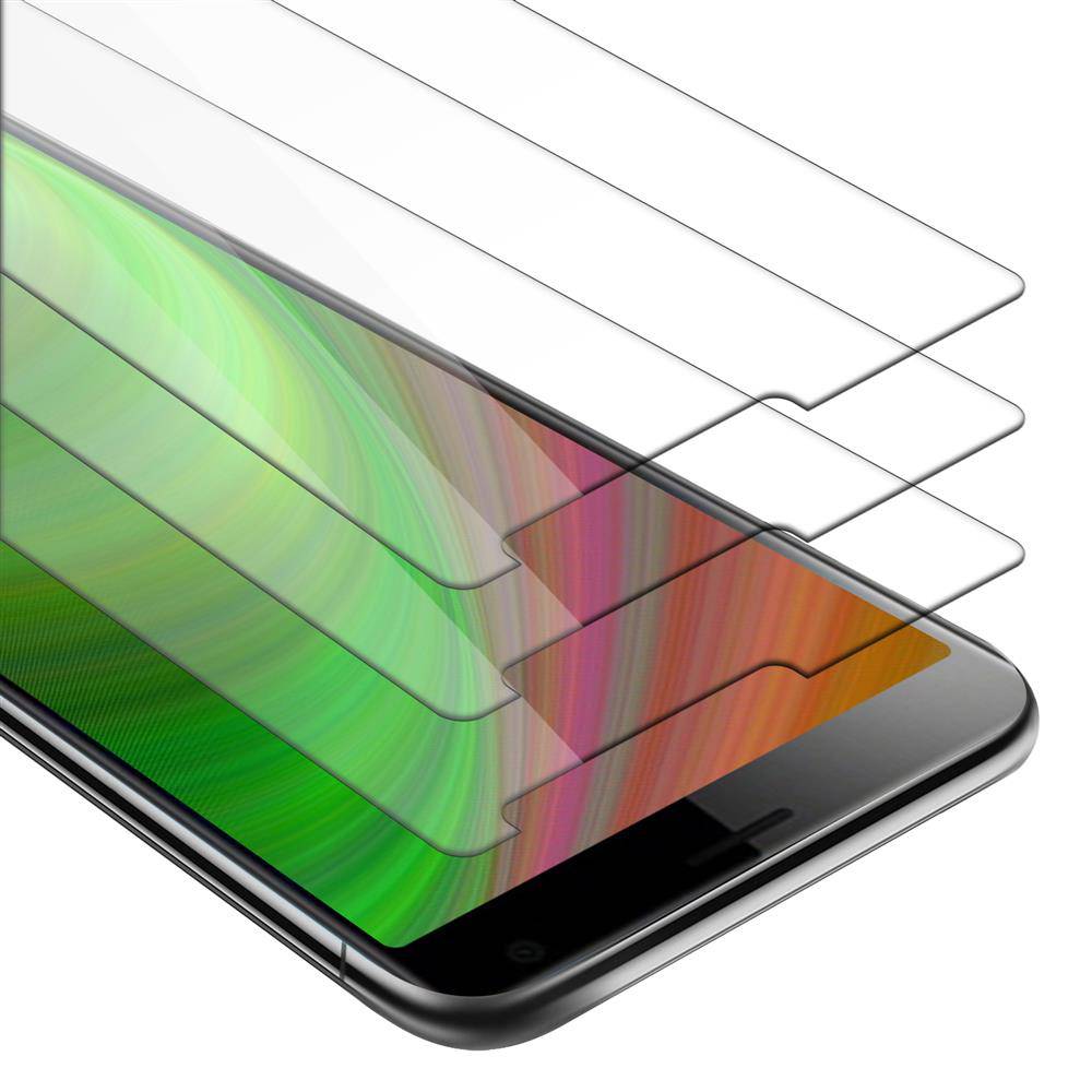 Cadorabo 3x Panzer Folie für Sony Xperia 10 PLUS Schutzfolie in Transparent Folie Tempered Display-Schutzglas
