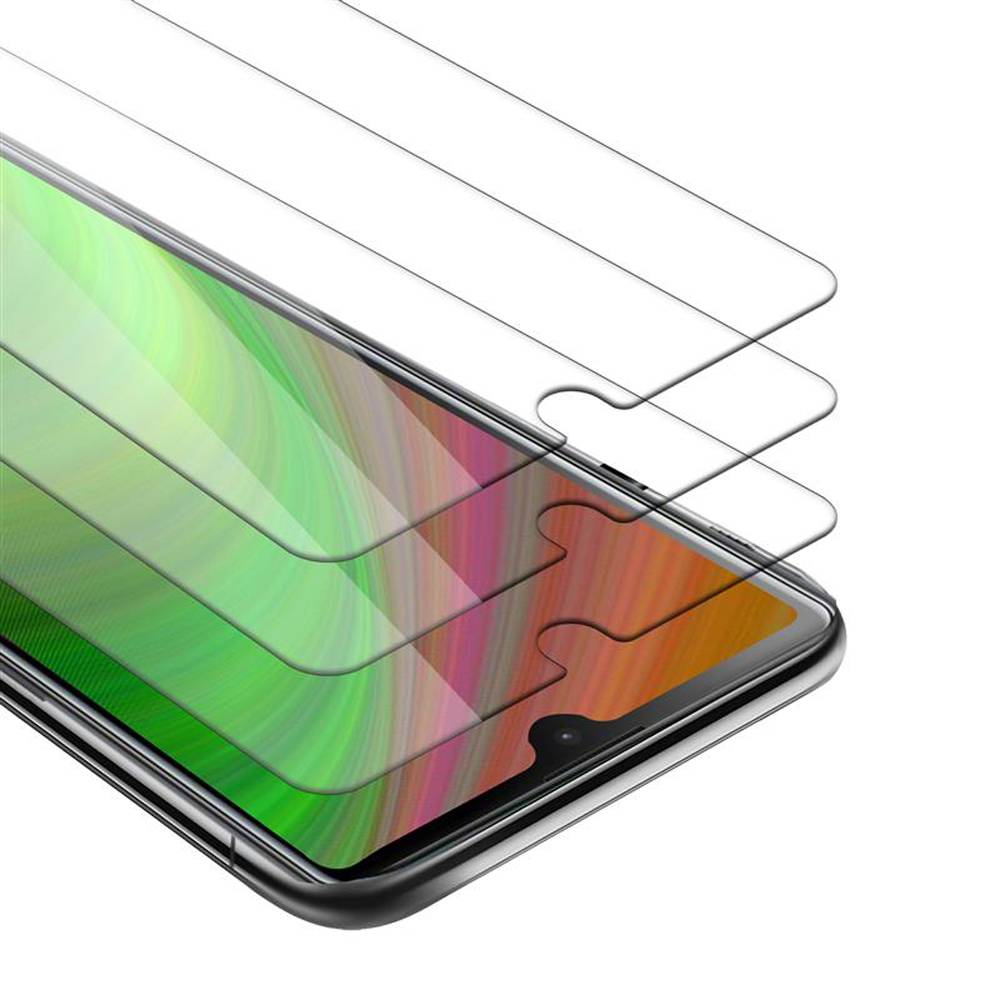 Cadorabo 3x Panzer Folie für Sony Xperia L4 Schutzfolie in Weiß Folie Tempered Display-Schutzglas