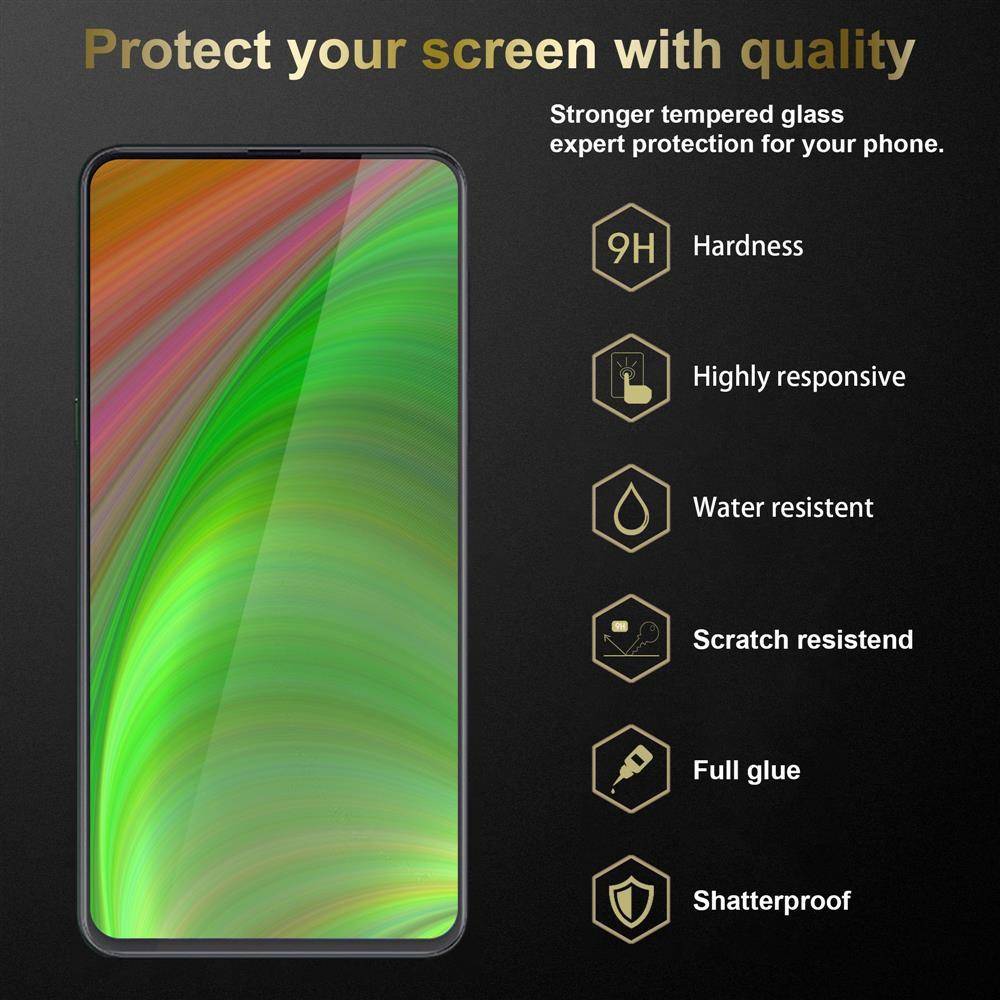 Cadorabo 3x Panzer Folie für Xiaomi Mix 3 Schutzfolie in Transparent Folie Tempered Display-Schutzglas