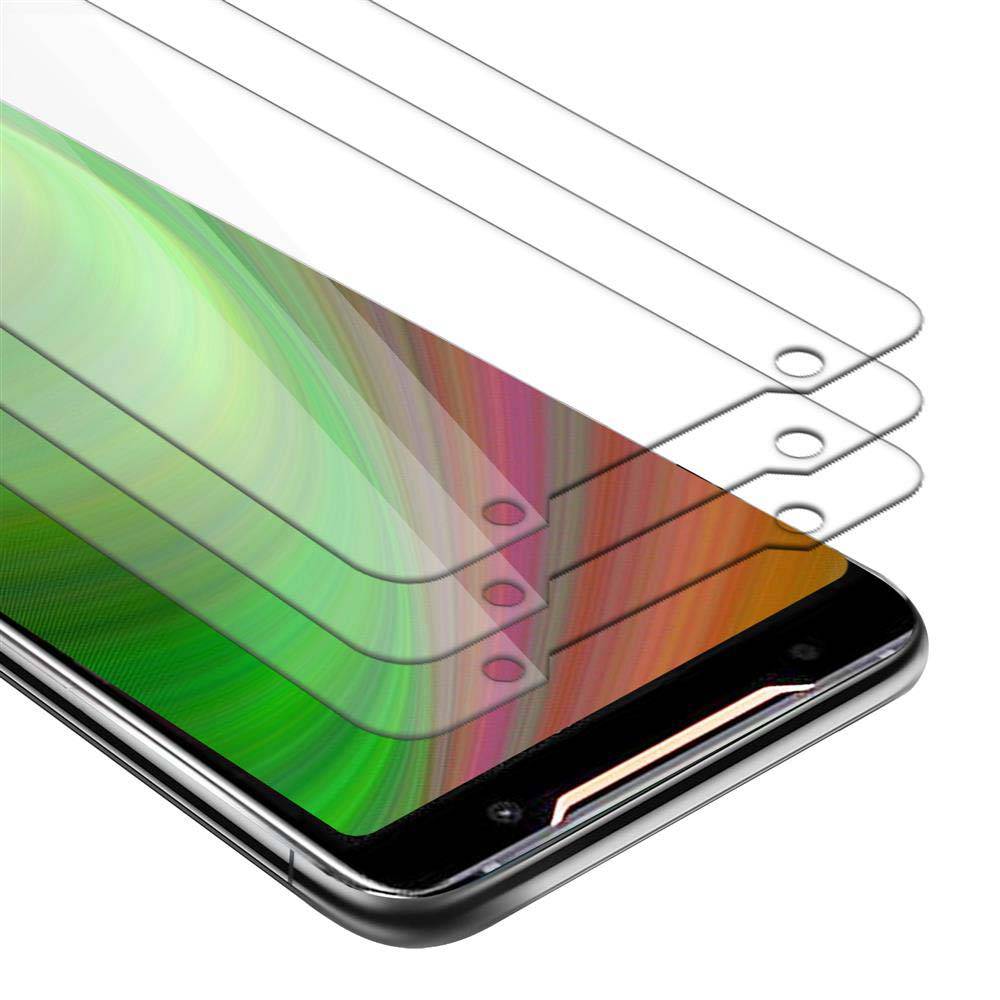 Cadorabo 3x Panzer Folie für Asus ROG Phone 2 Schutzfolie in Transparent Folie Tempered Display-Schutzglas