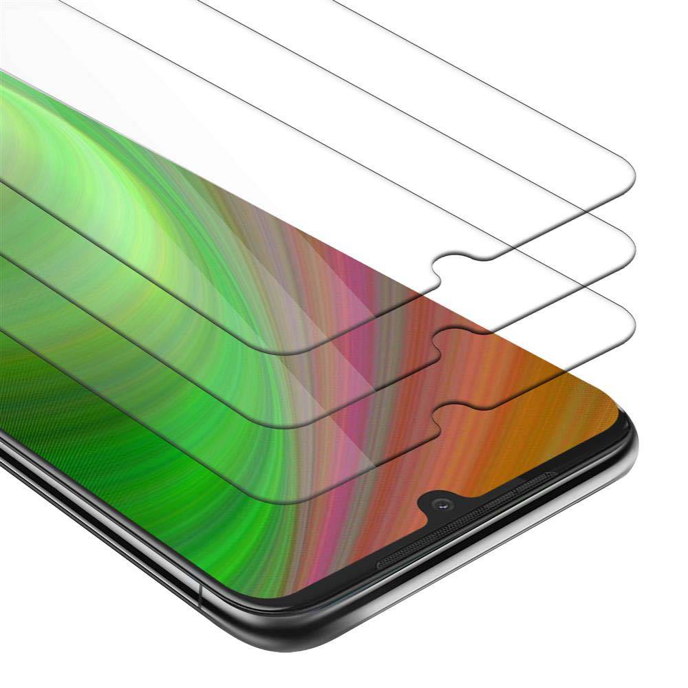 Cadorabo 3x Panzer Folie für Motorola MOTO G8 PLUS Schutzfolie in Transparent Folie Tempered Display-Schutzglas