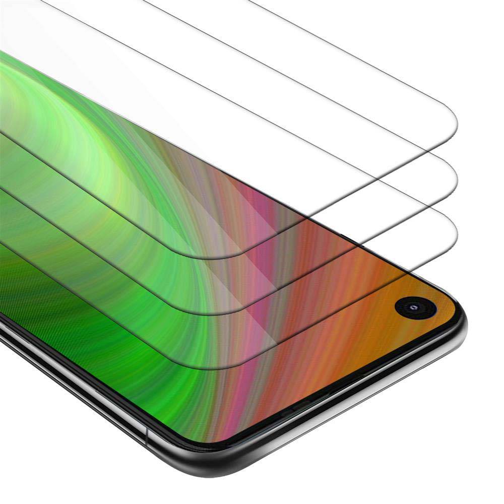 Cadorabo 3x Panzer Folie für Motorola ONE action Schutzfolie in Transparent Folie Tempered Display-Schutzglas