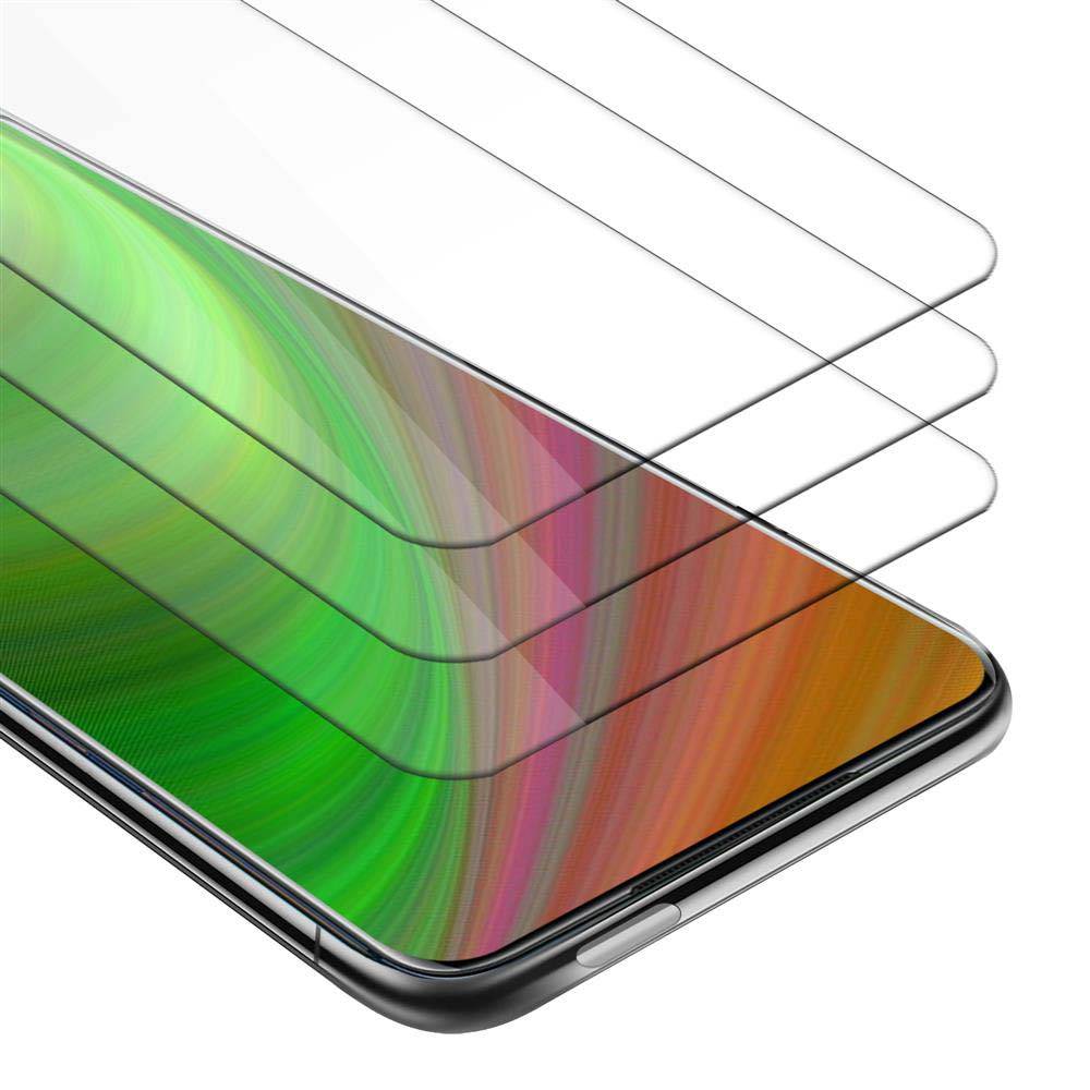 Cadorabo 3x Panzer Folie für OnePlus 7T PRO Schutzfolie in Transparent Folie Tempered Display-Schutzglas